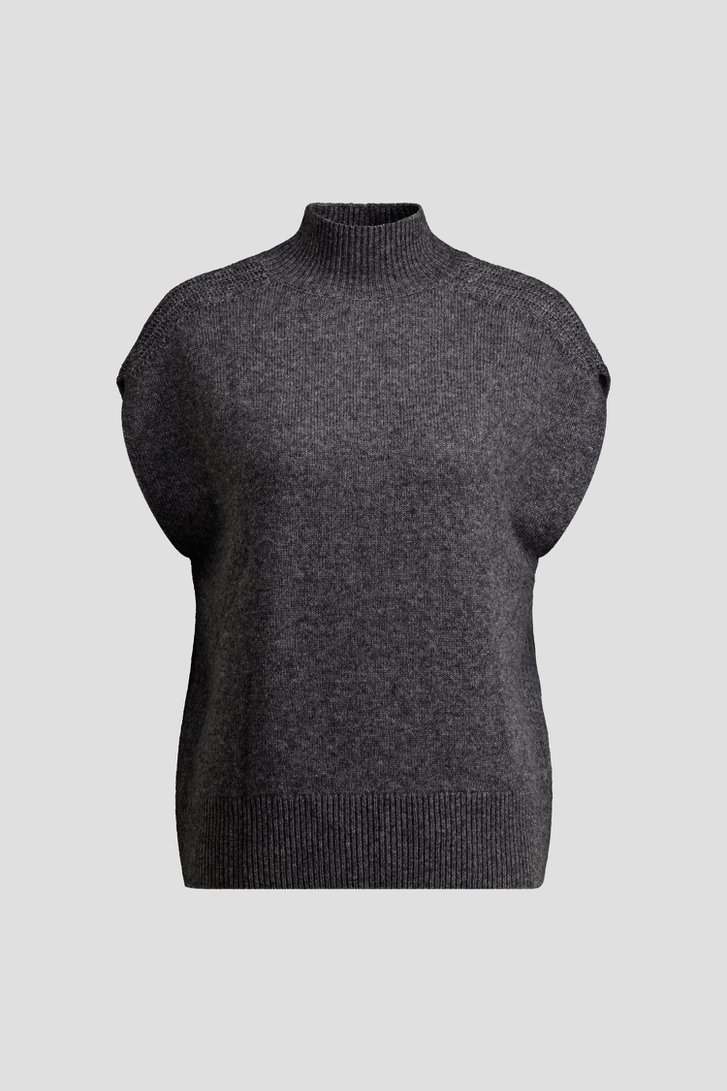 Productfoto 1 van Grijze wollen trui zonder mouwen door AC by Annelien Coorevits voor Dames