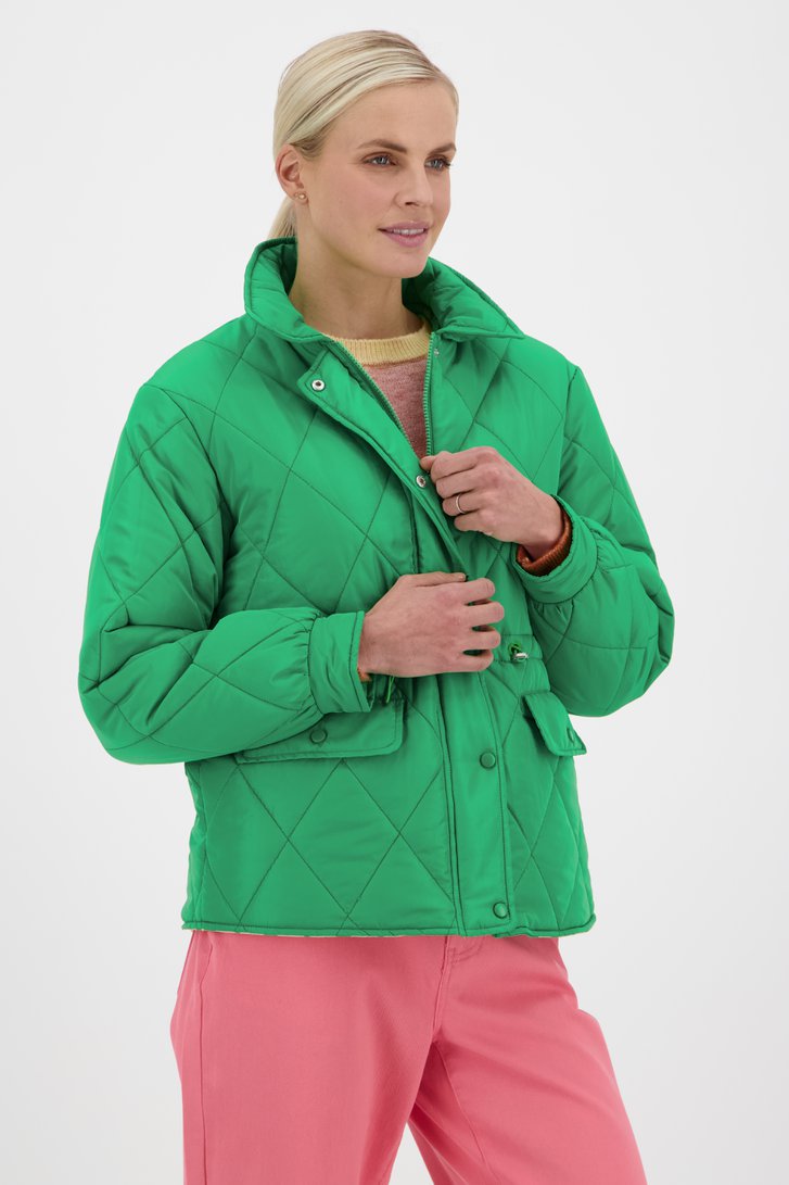 Groen gewatteerd jasje van JDY voor Dames