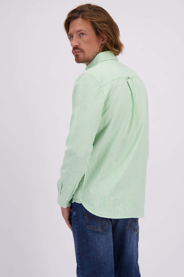Achterkant van Groen katoenen hemd - Regular fit  door Superdry voor Heren