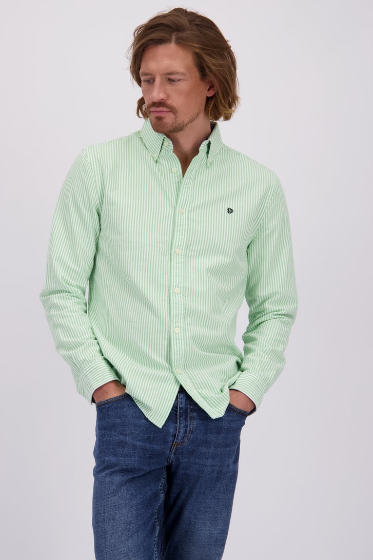 Voorkant van Groen katoenen hemd - Regular fit  door Superdry voor Heren
