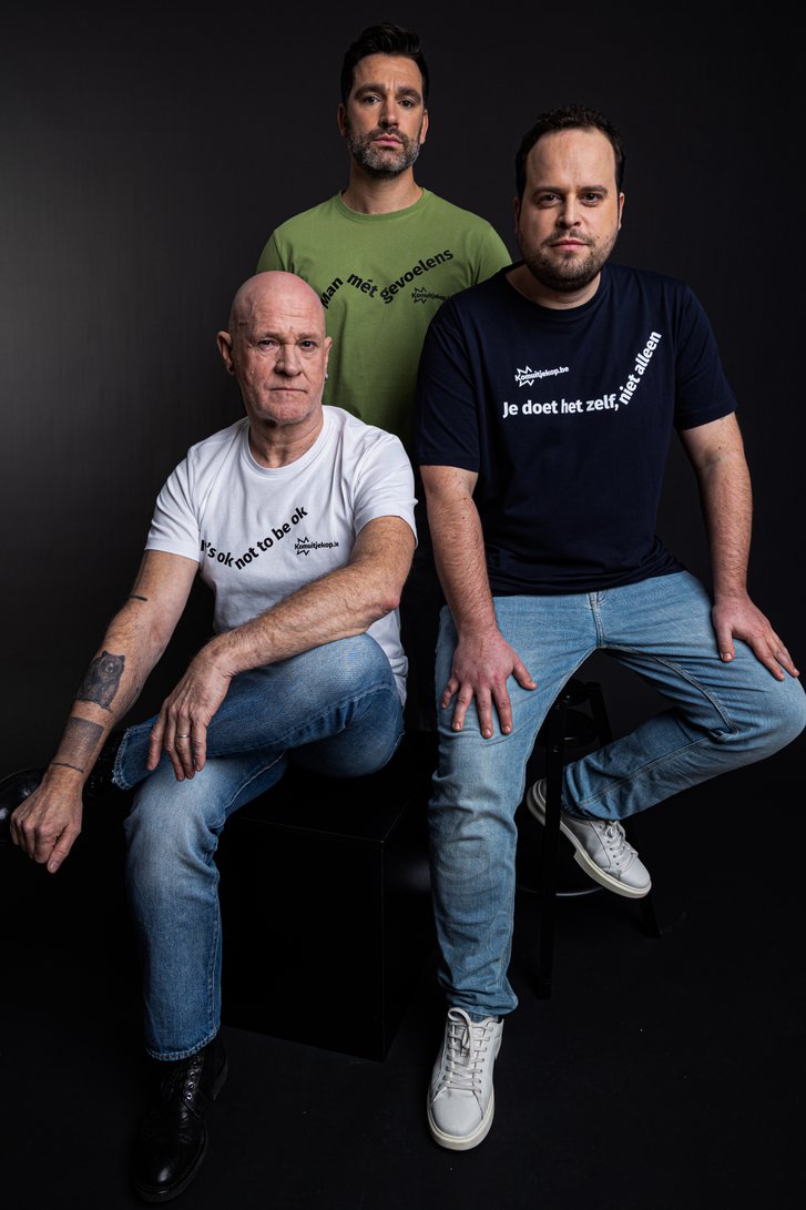 Productfoto 3 van Groen T-shirt – Kom Uit Je Kop door Liberty Island voor Heren