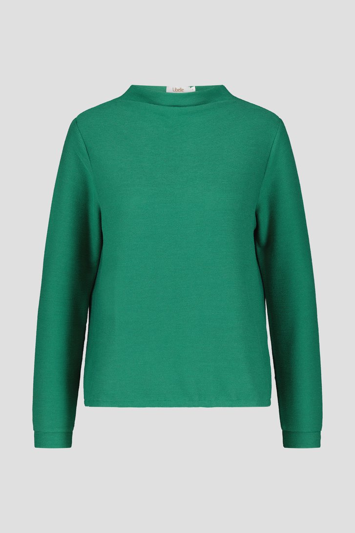 Groen T-shirt met fijne textuur van Libelle voor Dames