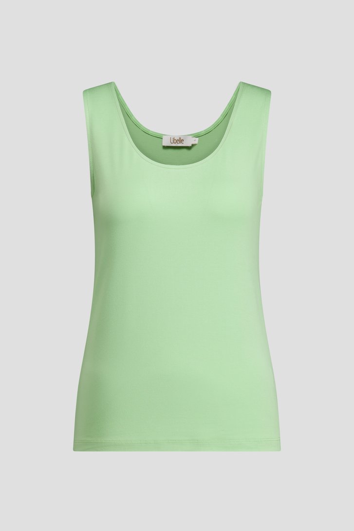 Productfoto 1 van Groen topje met ronde hals door Libelle voor Dames