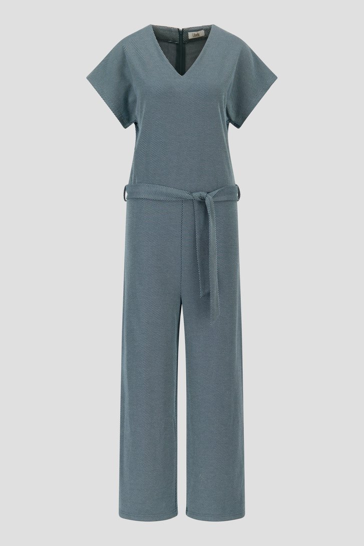Productfoto 1 van Groen-wit gestreepte jumpsuit  door Libelle voor Dames