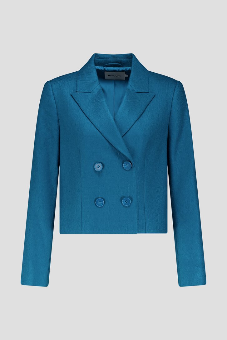Productfoto 1 van Groenblauwe blazer door D'Auvry voor Dames