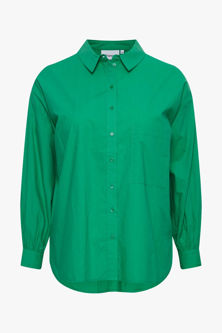 Groene blouse met lange mouwen van Fransa voor Dames