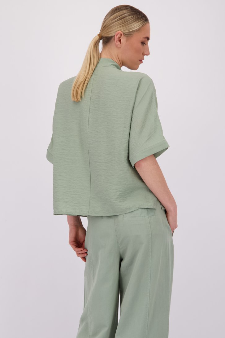 Achterkant van Groene blouse met strik door Marc O'Polo voor Dames