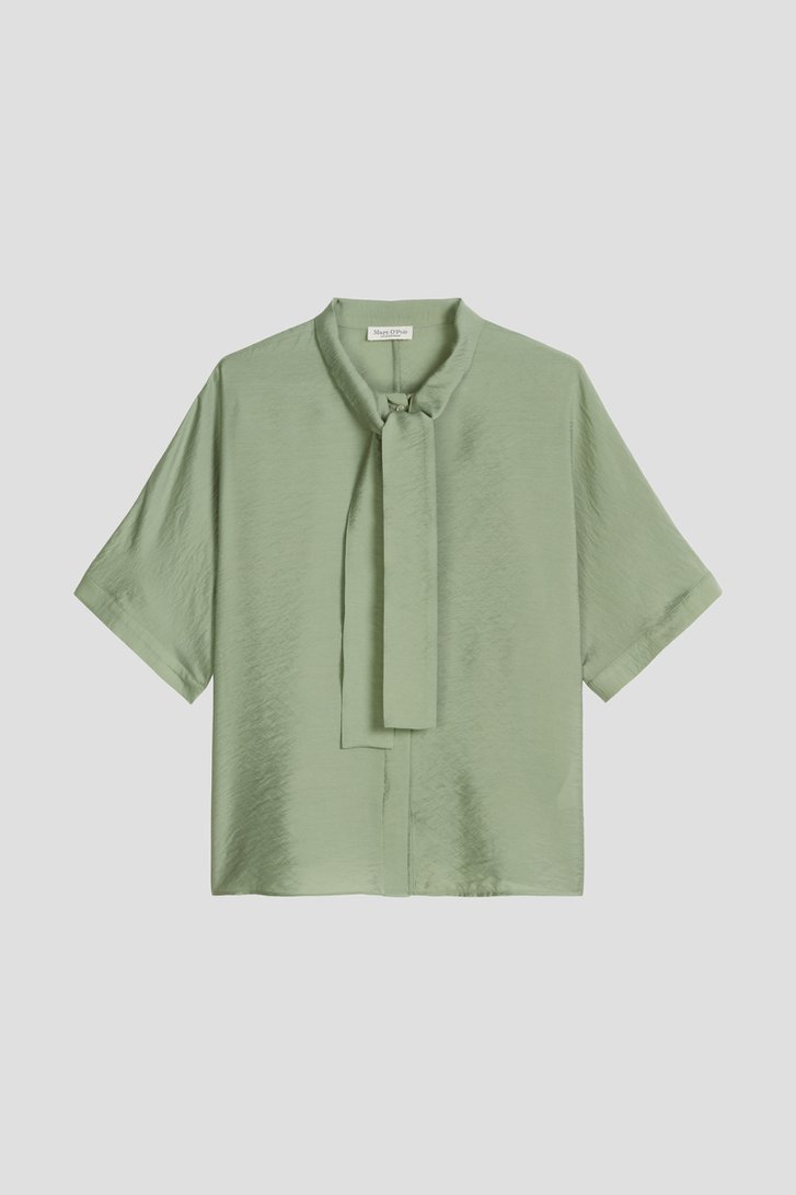 Productfoto 1 van Groene blouse met strik door Marc O'Polo voor Dames