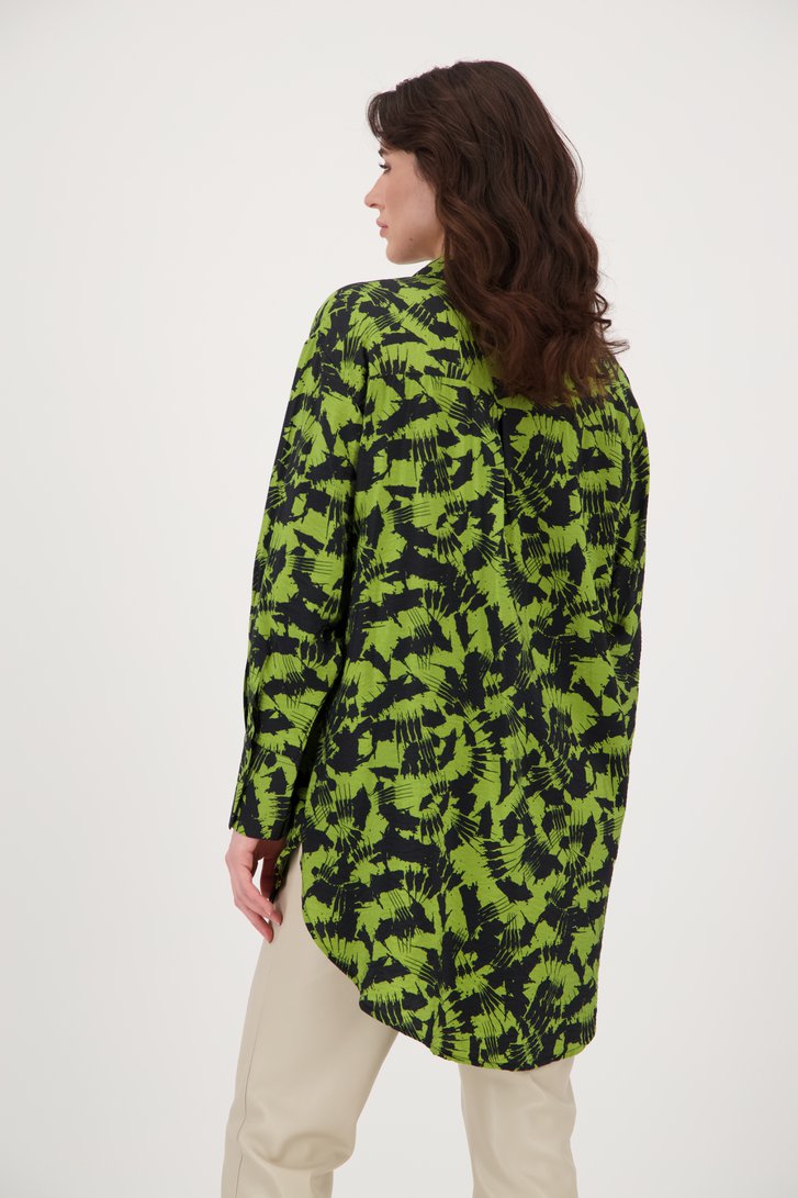 Groene blouse met zwarte print van JDY voor Dames