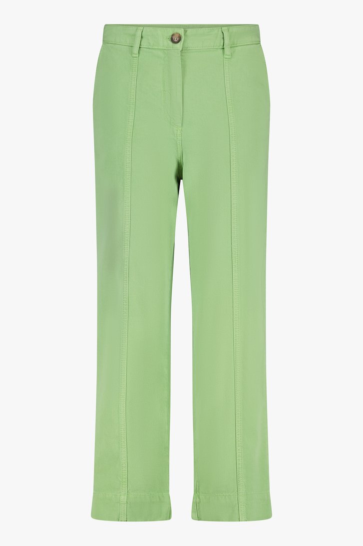 Groene broek met 7/8 lengte van Liberty Loving nature voor Dames