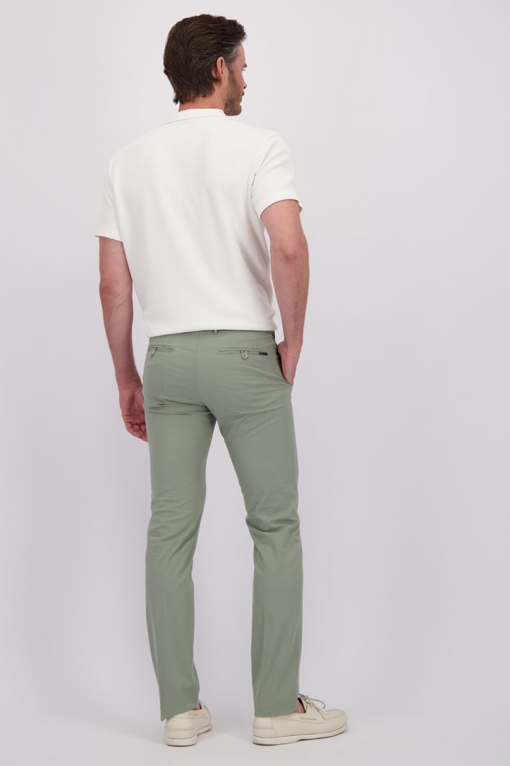 Achterkant van Groene chino - Dallas - Slim fit door Brassville voor Heren