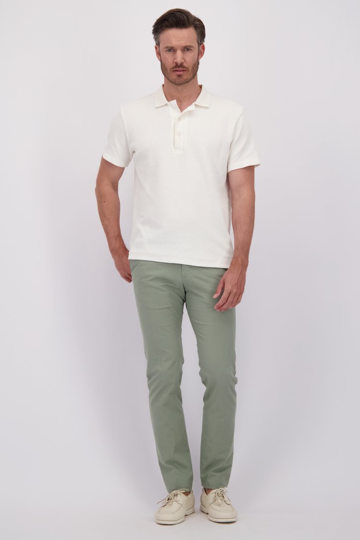 Voorkant van Groene chino - Dallas - Slim fit door Brassville voor Heren