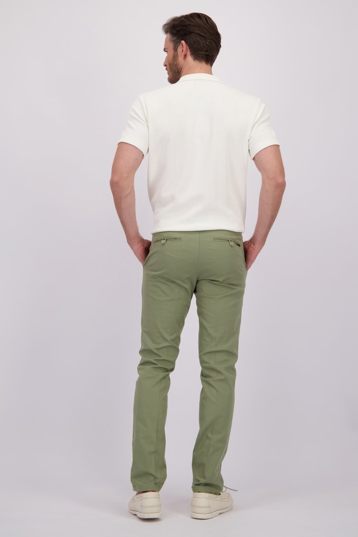 Achterkant van Groene chino - Louisiana - Regular fit  door Brassville voor Heren