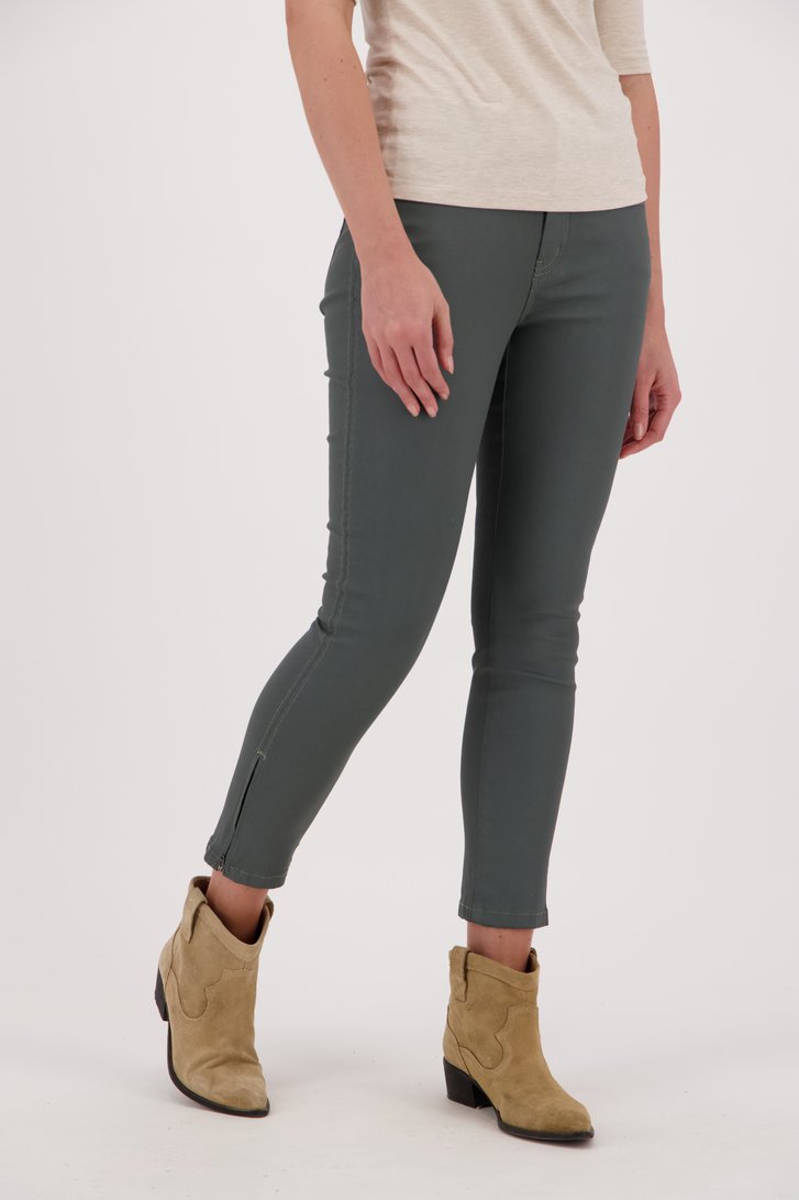 Groene coated jeans - slim fit van Opus voor Dames
