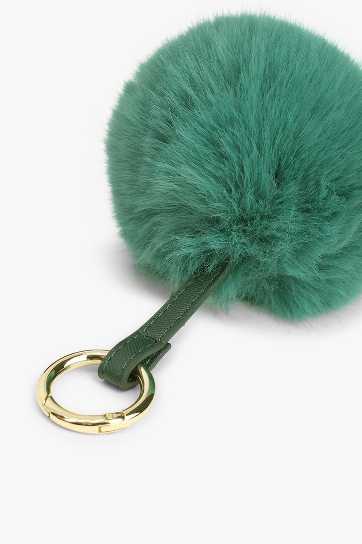 Productfoto 2 van Groene faux fur sleutelhanger  door Liberty Island voor Dames