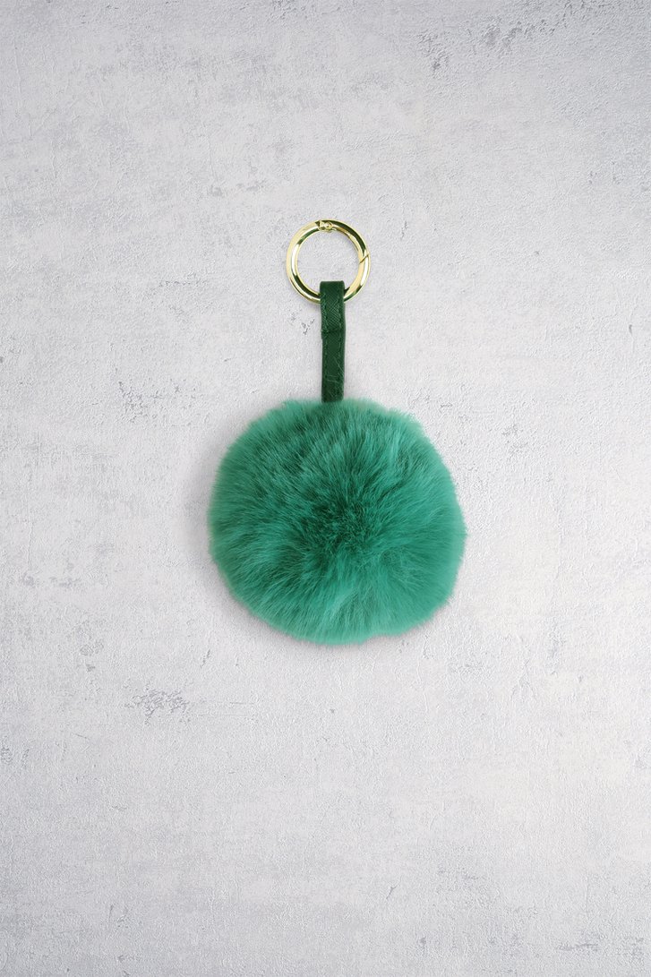 Groene faux fur sleutelhanger  van Liberty Island voor Dames
