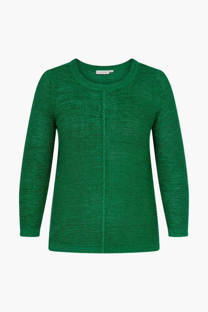 Groene fijngebreide trui  van Only Carmakoma voor Dames