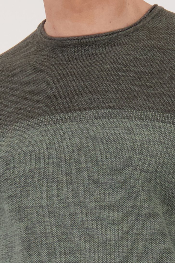 Groene gebreide trui met kleurverloop van ONLY & SONS voor Heren