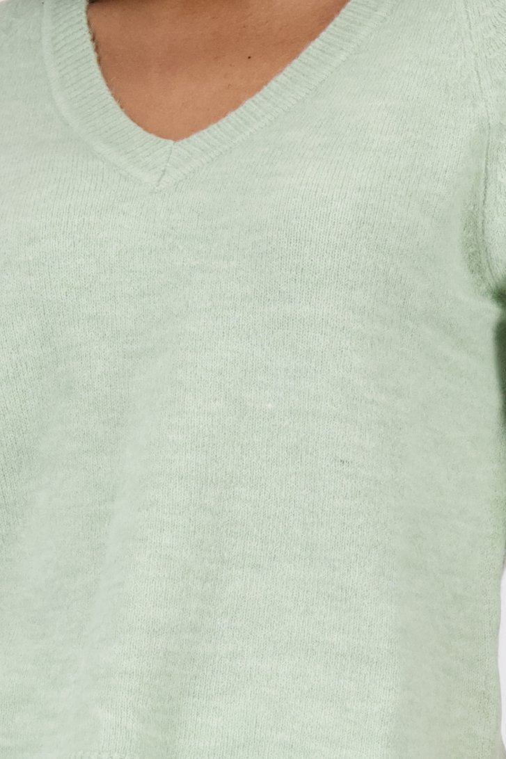 Groene gebreide trui met V-hals van JDY voor Dames