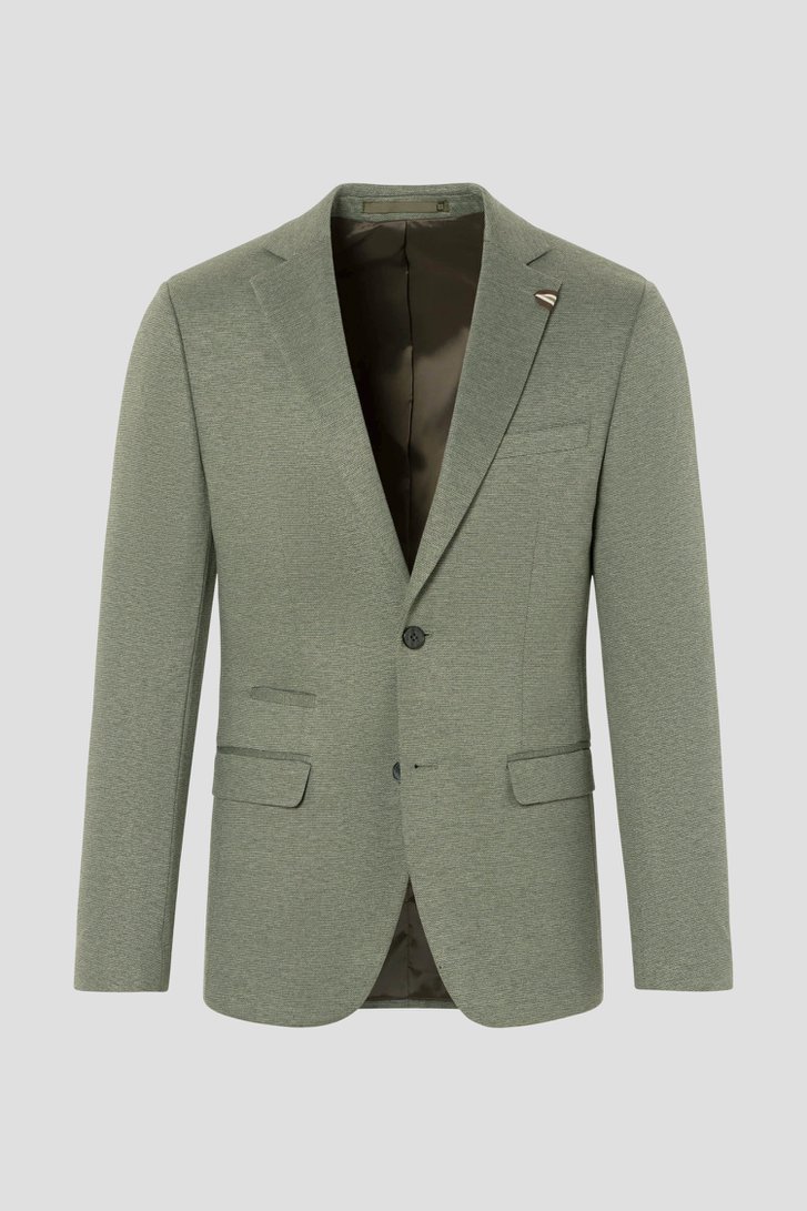 Productfoto 1 van Groene gemêleerde kostuumvest door Benvenuto voor Heren