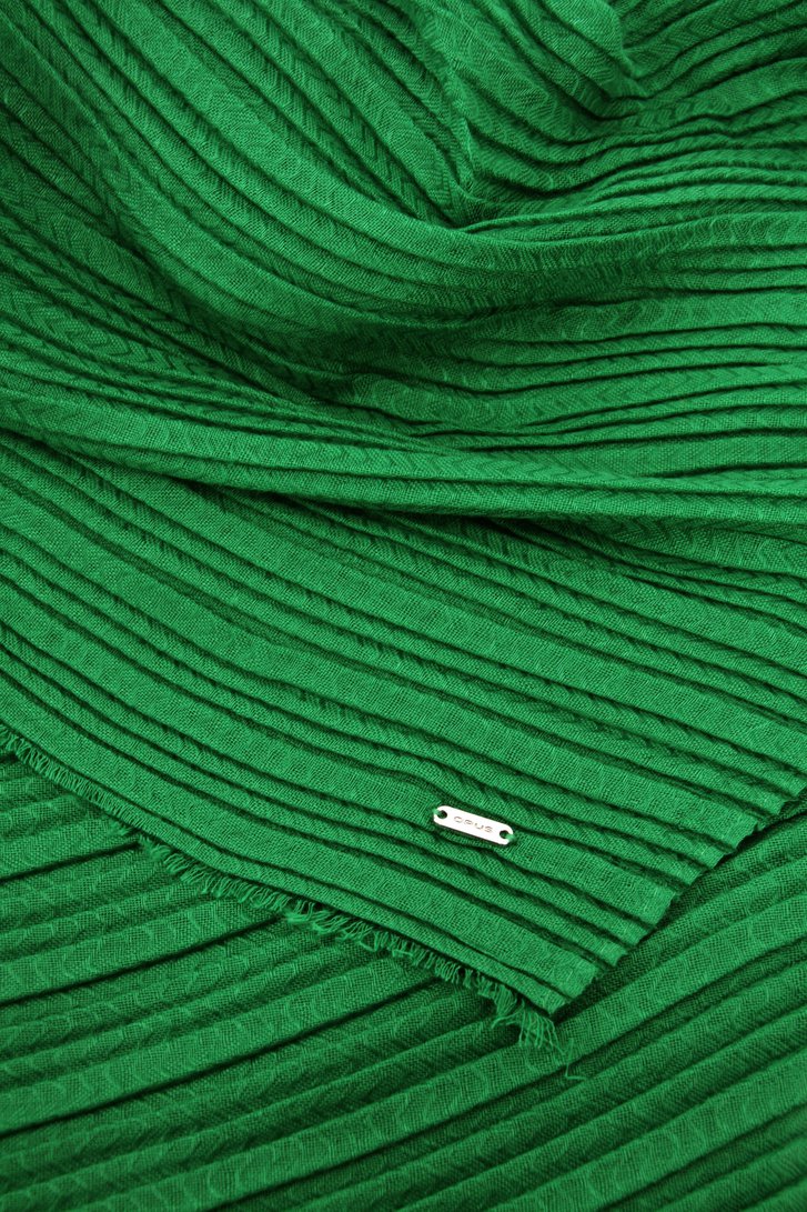 Groene geribbelde sjaal van Opus voor Dames