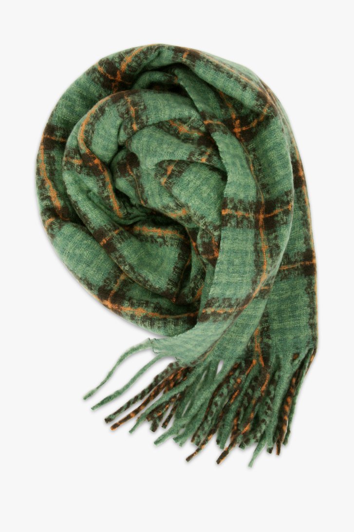 Groene geruite sjaal van Modeno voor Dames
