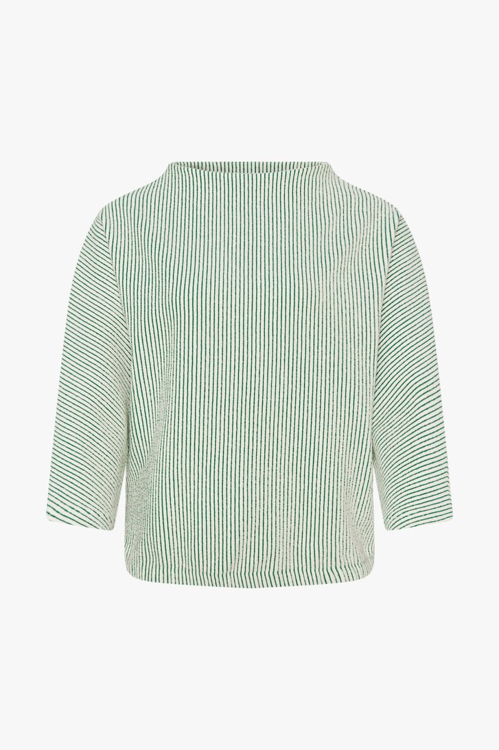 Groene gestreepte trui van Opus voor Dames