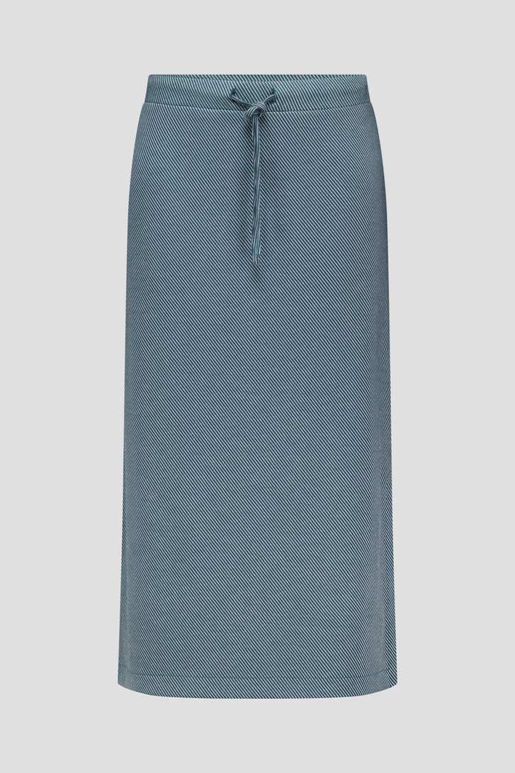 Groene halflange gestreepte rok van Libelle | 3499777 | Dames | e5