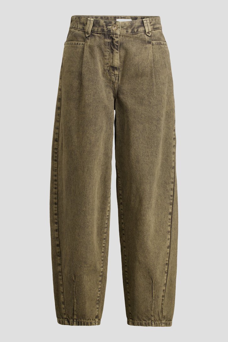 Productfoto 1 van Groene jeans - Barrel fit - 7/8 lengte door Liberty Island Denim voor Dames