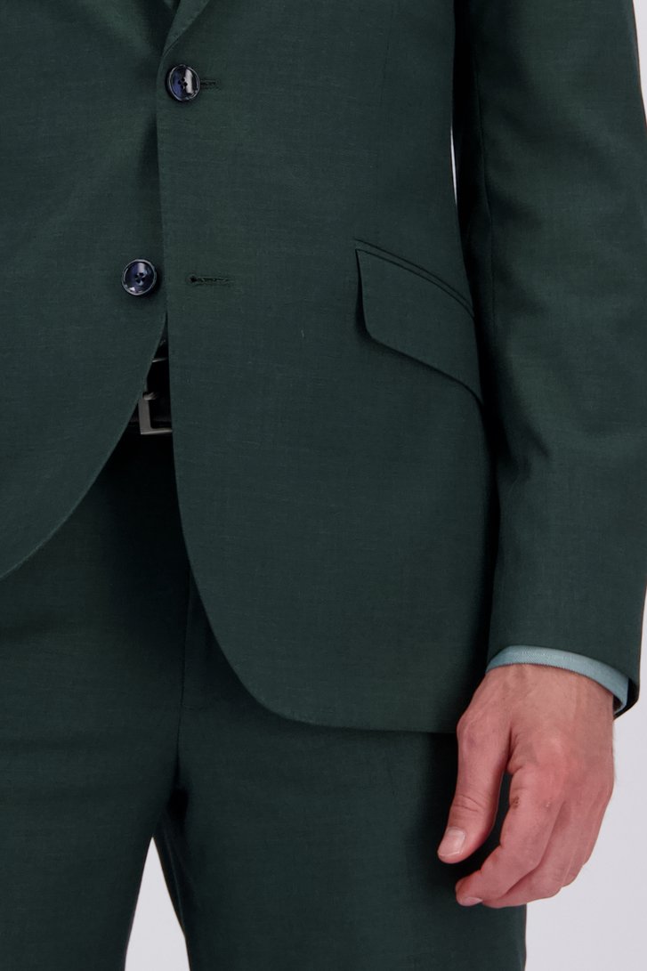 Detail van Groene kostuumvest - Regular fit door Dansaert Black voor Heren