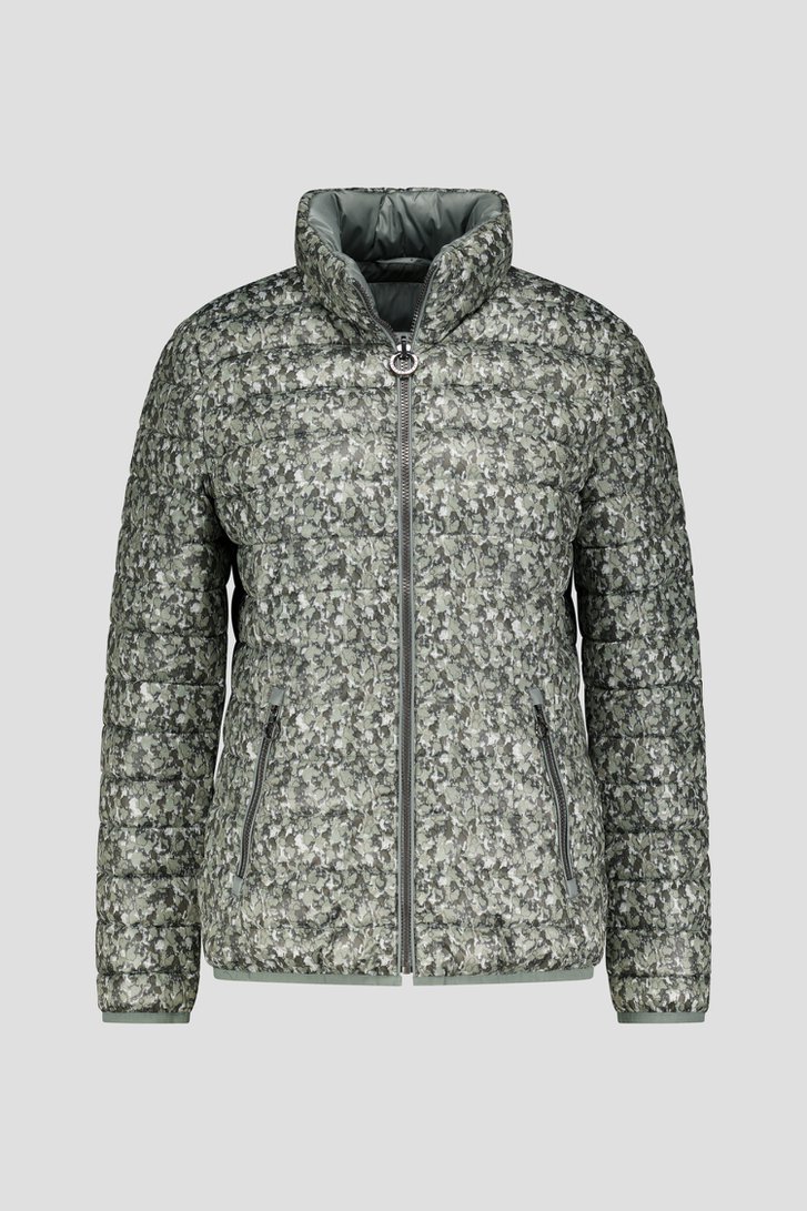 Productfoto 1 van Groene licht gewatteerde jas - omkeerbaar door Barbara Lebek voor Dames