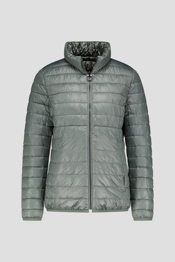 Productfoto 2 van Groene licht gewatteerde jas - omkeerbaar door Barbara Lebek voor Dames