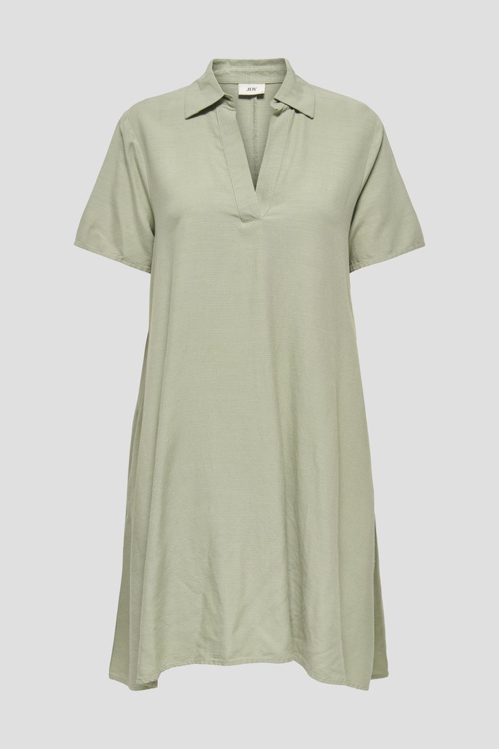 Productfoto 1 van Groene midi jurk met linnen door JDY voor Dames