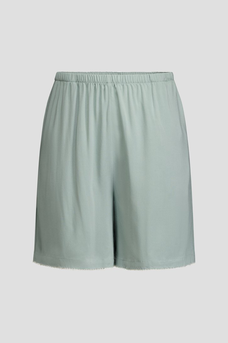 Productfoto 3 van Groene pyjamaset met hemd en short door Liberty Island voor Dames