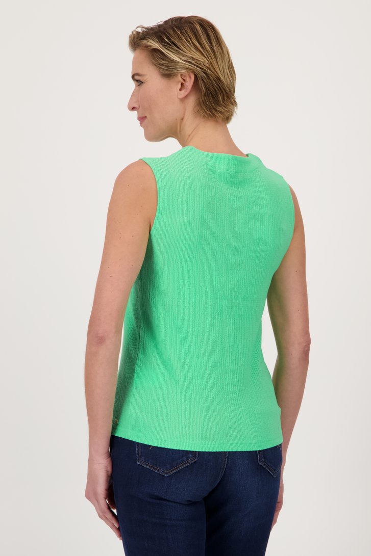 Groene top in structuurstof  van Claude Arielle voor Dames