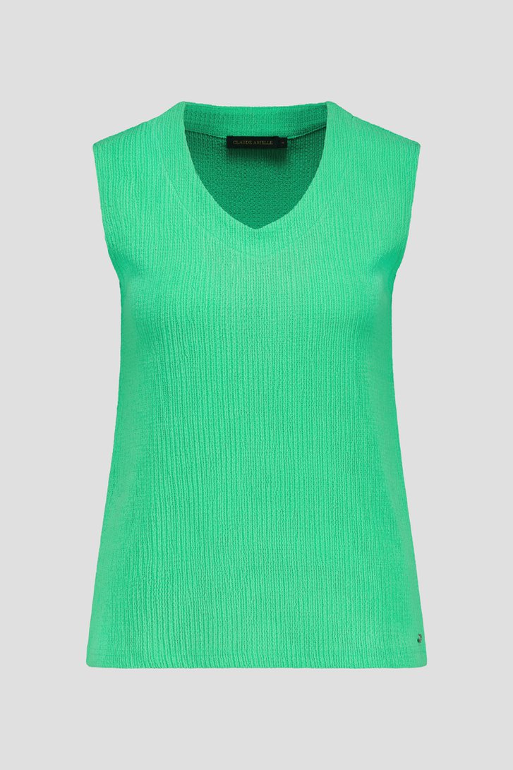 Groene top in structuurstof  van Claude Arielle voor Dames