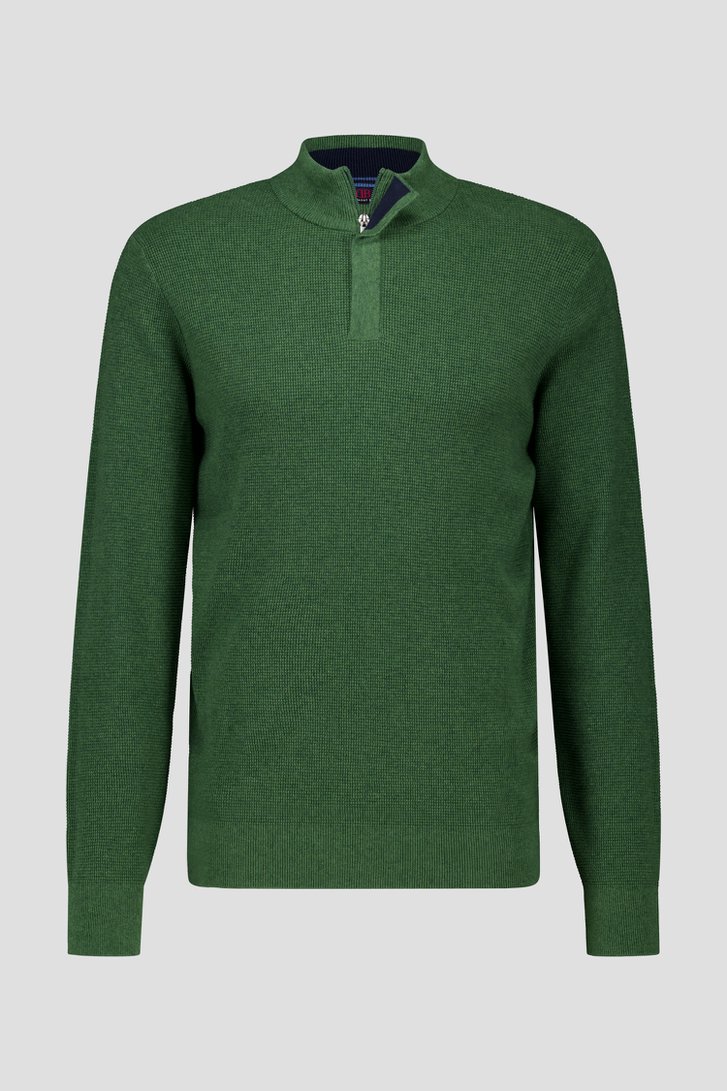 Groene trui met hoge kraag van Dansaert Blue voor Heren