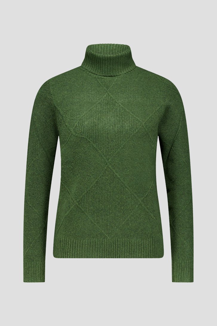 Productfoto 1 van Groene trui met rolkraag door Liberty Island voor Dames