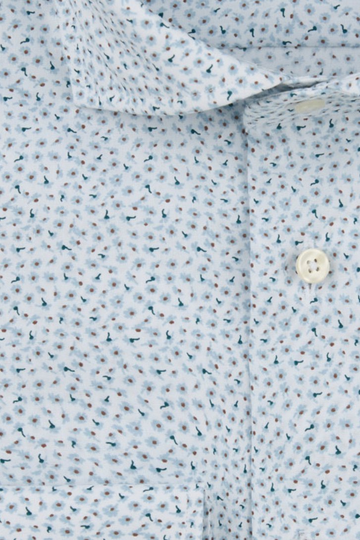 Productfoto 2 van Hemd met fijn blauw bloemenmotief - Slim fit  door Michaelis voor Heren