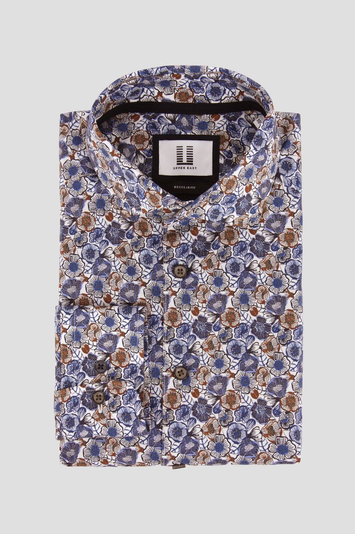 Hemd met fijne bloemenprint - Regular fit van Upper East voor Heren