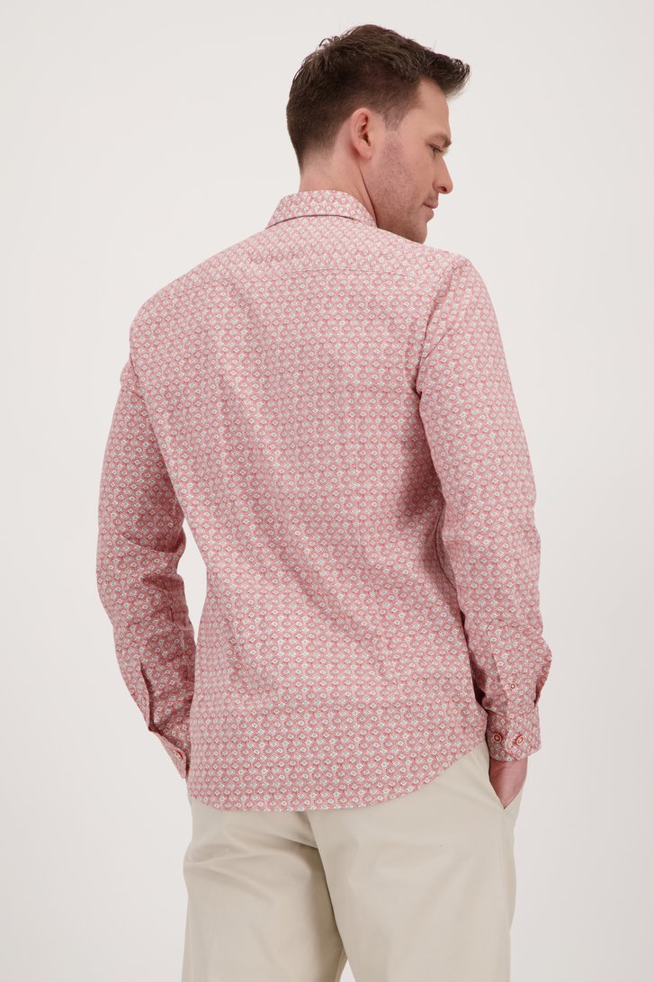 Hemd met oranje print – Regular fit  van BlueFields voor Heren