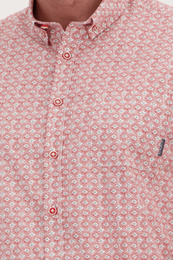 Hemd met oranje print – Regular fit  van BlueFields voor Heren