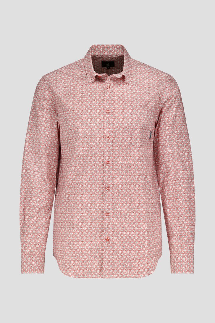 Hemd met oranje print – Regular fit  van BlueFields voor Heren