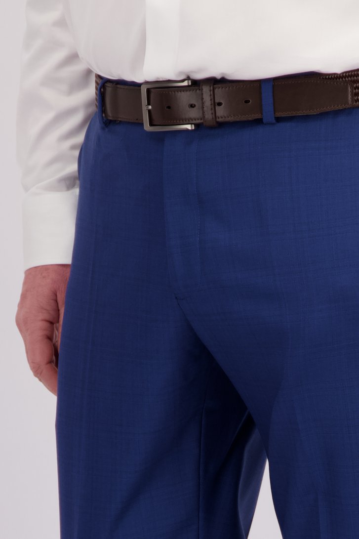 Hoogblauwe kostuumbroek - Comfort fit van Dansaert Black voor Heren