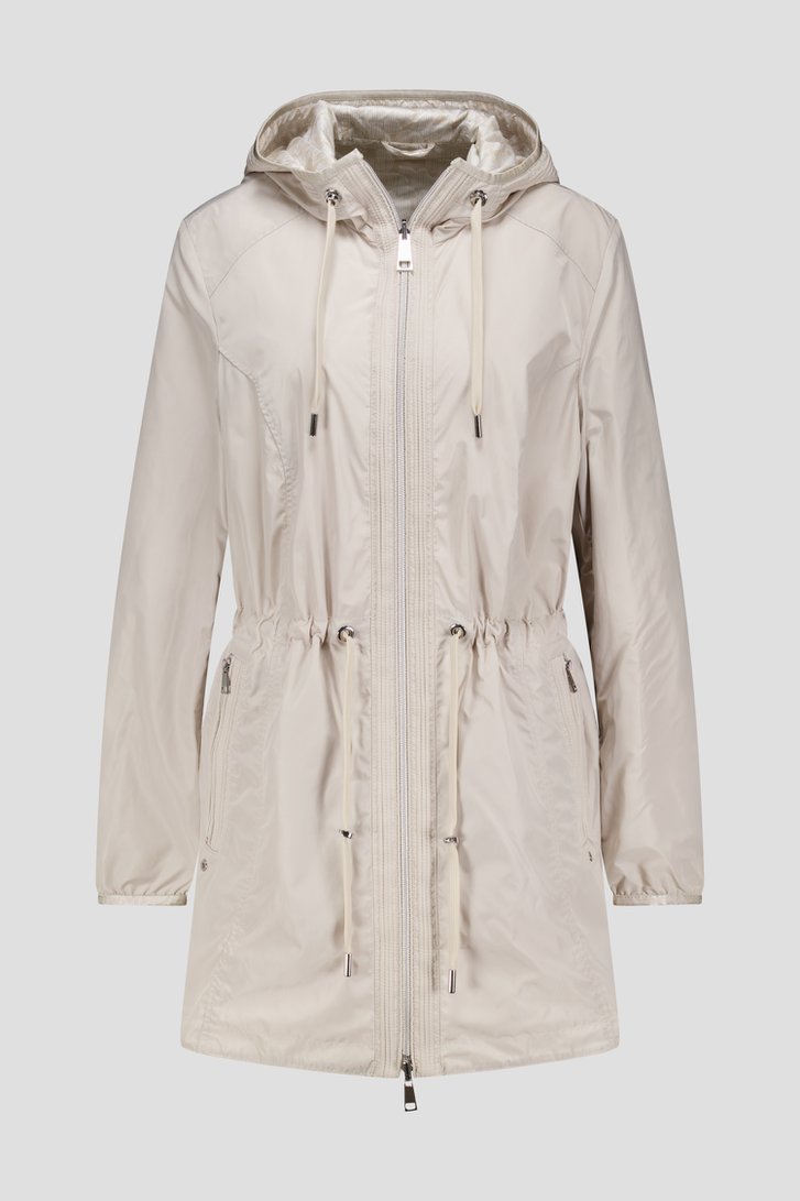 Imperméable à capuche beige clair de Barbara Lebek pour Femmes