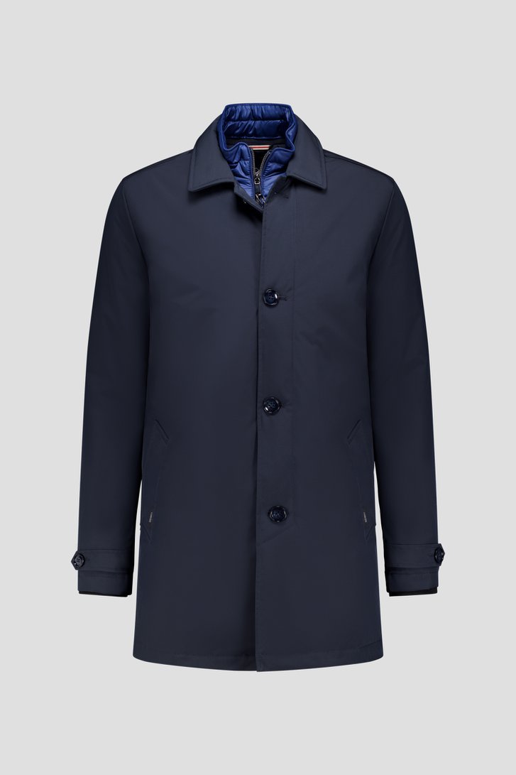 Photo produit 1 de Imperméable matelassé bleu de District pour Hommes