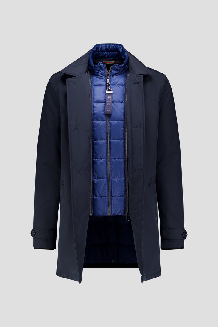 Photo produit 2 de Imperméable matelassé bleu de District pour Hommes