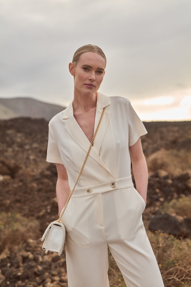 Ivoorwitte jumpsuit van D'Auvry voor Dames