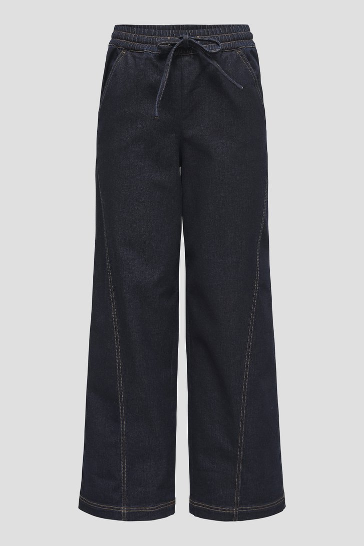 Photo produit 1 de Jean bleu à coupe large avec taille élastique de JDY pour Femmes