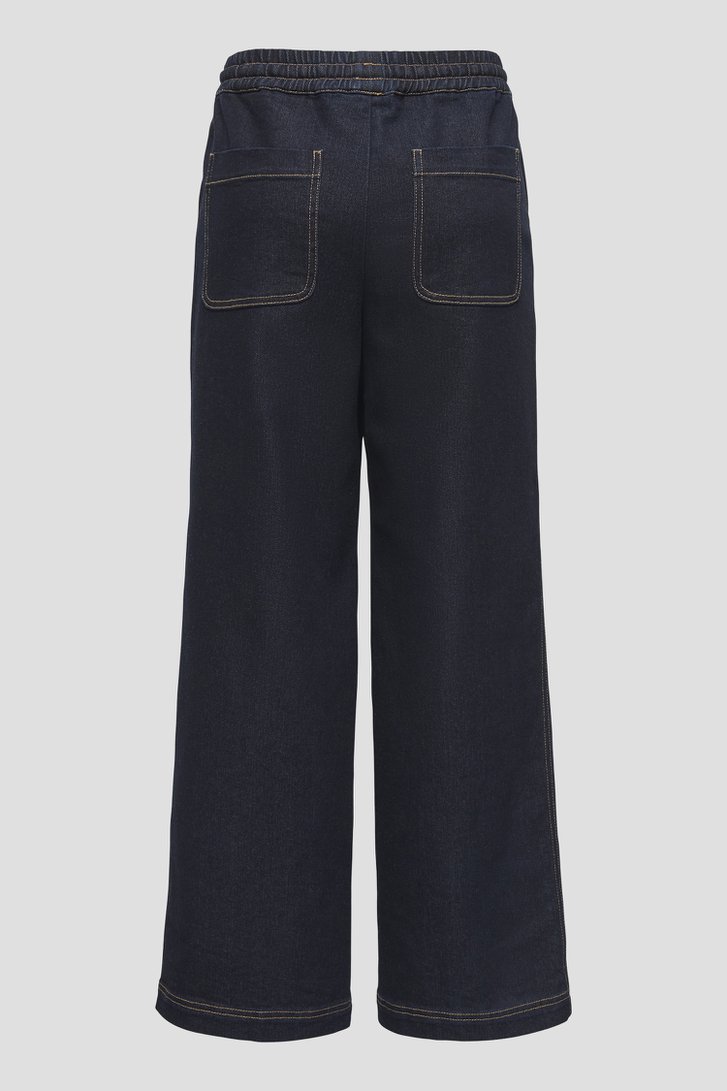 Photo produit 2 de Jean bleu à coupe large avec taille élastique de JDY pour Femmes